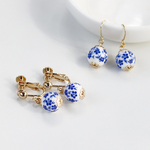 陶器のひと粒ピアス/イヤリング