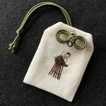 刺繍 身を守袋 太宰治