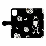 ハシビロコウのスマホケース・スマホカバー （iPhone）ブラック