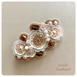 ビーズ刺繍ブローチ　Bouquet 
