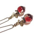 *艶*512-12 Garnet Orgonite @蝶 ネックレス 40cm #3181730