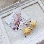 ツートンカラー♡薔薇ピアス♡バラピアス