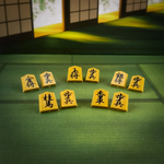 将棋のコマ　ミニチュアアシンメトリーおもしろピアス