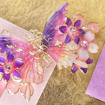 夢色桜小路の蝶バレッタ（hair ornaments of butterfly ＆cherryblossom〜dream Alley〜） 
