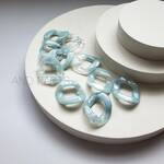 (4個)　チェーンパーツ　 アクリルパーツ　ハンドメイド　アクセサリー材料 アクリルストーン　大人デザイン　シック　プラスチックパーツ　アクセサリーパーツ【0-CHA-41】