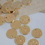 再販✴︎《10個 handmade ハンドメイド タグ 》プレート ゴールド 片面