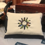 クライミングシューズ　刺繍ポーチ