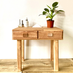 ティッシュケースにもなる！ サイドテーブル 木製 引き出し収納付き ベッドサイドテーブル　ソファテーブル　ナイトテーブル ブラウン