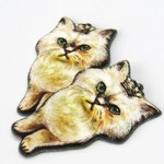 きらきら布製ペルシャねこ