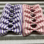 犬用チョーカー トリミングチョーカー ❤︎ ストライプリボン