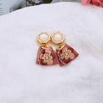 インド🇮🇳刺繍ピアス＊