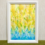 ミモザ　A5サイズ　原画　絵画
