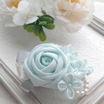 ≪つまみ細工≫ 玉バラのコサージュ 入学式 結婚式 卒業式
