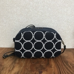 ミナペルホネン ✳︎ラウンド型ショルダーバッグ　タンバリン　ネイビー