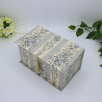 オシャレに収納！　カルトナージュ　マスクボックス（ Moda フレンチジェネラル/ JARDIN DE FLEURS/ブルー系）