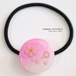 桜のレジンヘアゴム♥パープル