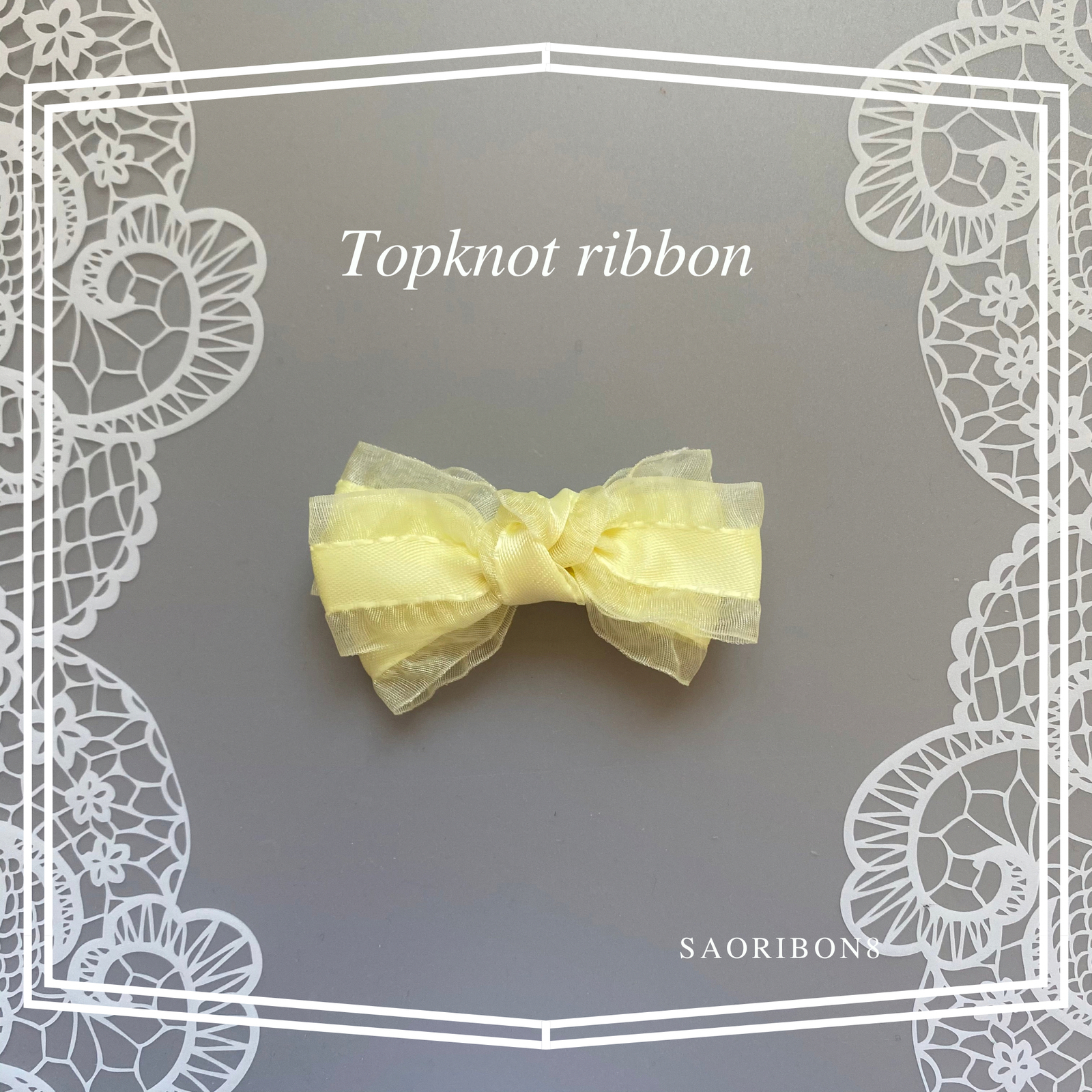 送料込み。トイプードルレッドちゃん。トップノットおリボン♡ 送料込み。トイプードルレッドちゃん。トップノットおリボン♡