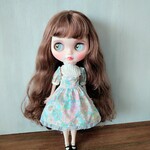182.※ブライスアウトフィット※ピンクの花柄※クラシカルワンピース 