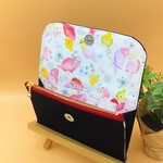 ☆小鳥シリーズ☆ミニ財布❇インコ&デニム（レッド）
