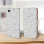 大人可愛い タンポポ の 綿毛 miru02-760 手帳型ケース