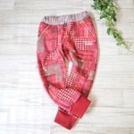 子供服 110 スラッシュパンツ 赤チェック
