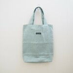 リネン ミニバッグ 　Ｂ５サイズ（ミントグリーン・アネモネ）