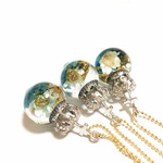 訳ありSale】 *艶* Apatite Orgonite ペンダント 44cm K16GP #3184258