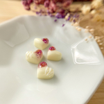 《ミニ》ホワイトチョコレート ハートピアス ショコラ  ピアス イヤリング フェイクスイーツ ホワイトデー ホワイト