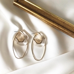 pierce/   clear nuance hoop