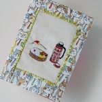 わっぱ弁当★レトロ水筒★猫★刺繍★ブックカバー（文庫本サイズ）