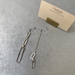 719.モノトーンチェーンイヤリング⛓ lensa