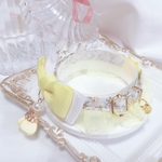 限定1点♡新作首輪♡花柄レモンイエロー♡はじけるイエロー♡