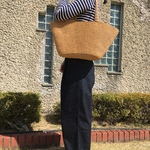 【大きめ】横長マルシェバッグ