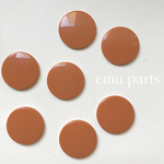 Acryl circle parts orange 6p