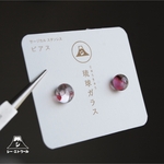 【 ピアス 】琉球ガラス玉 