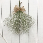 かすみ草のシンプルスワッグ