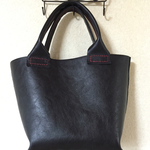 シンプル   レザー トートバッグ   