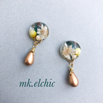 シックな春のピアス／イヤリング