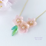 春＊ほんのり桜色ネックレス