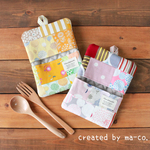 鍋敷きにもなる＊鍋つかみ2枚セット〈Mサイズ〉