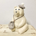 しろくま貯金箱用　巾着bag＆ベレー帽子