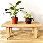 木製ベンチ型 玄関収納 ラック 長椅子　ナチュラル　イス 椅子 棚 スツール フラワーラック　展示台　ウォルナット  