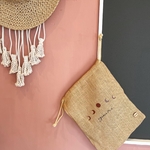 boho moon logo🤎名前入巾着