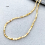 イエローオパール ラウンドカット3mm 20粒　天然石パーツ