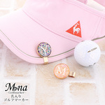 【名入れ】 ゴルフマーカー ゴルフ用品 ボールマーカー ノベルティ イニシャル シェル golfmarker-01
