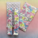 NEW⭐️ 水筒肩紐カバー　ユニコーン🦄ストライプ🦄ライトブルー