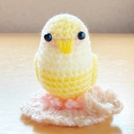 コザクラインコシナモンあみぐるみ(受注制作)