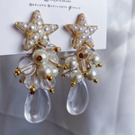 star × pearl ピアス