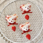 【受注生産】テディアイス　いちご　ピンバッジ