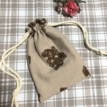 ミニ巾着❁︎くまベージュ